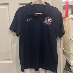 NWT New York Giants official team issued women’s polo shirt Nike brand 100th szn